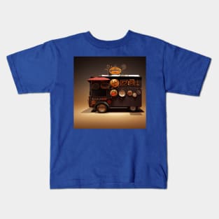 Steampunk Tokyo Ramen Food Truck Kids T-Shirt